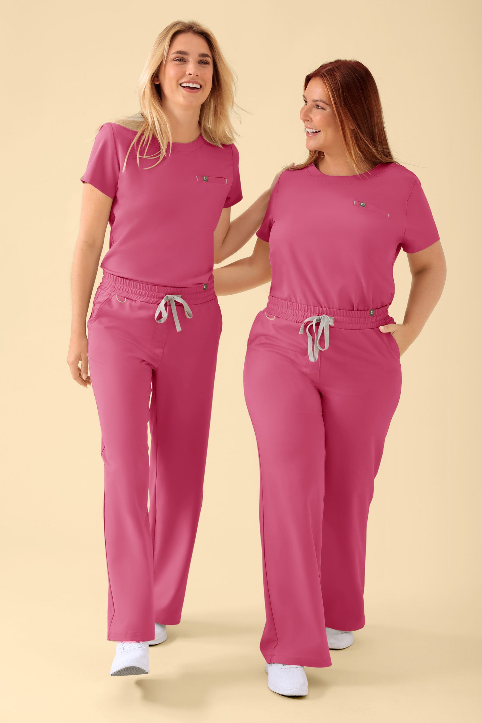 KAERE T-shirt Femme - Encoloure ronde bois de rose, Vue de face 