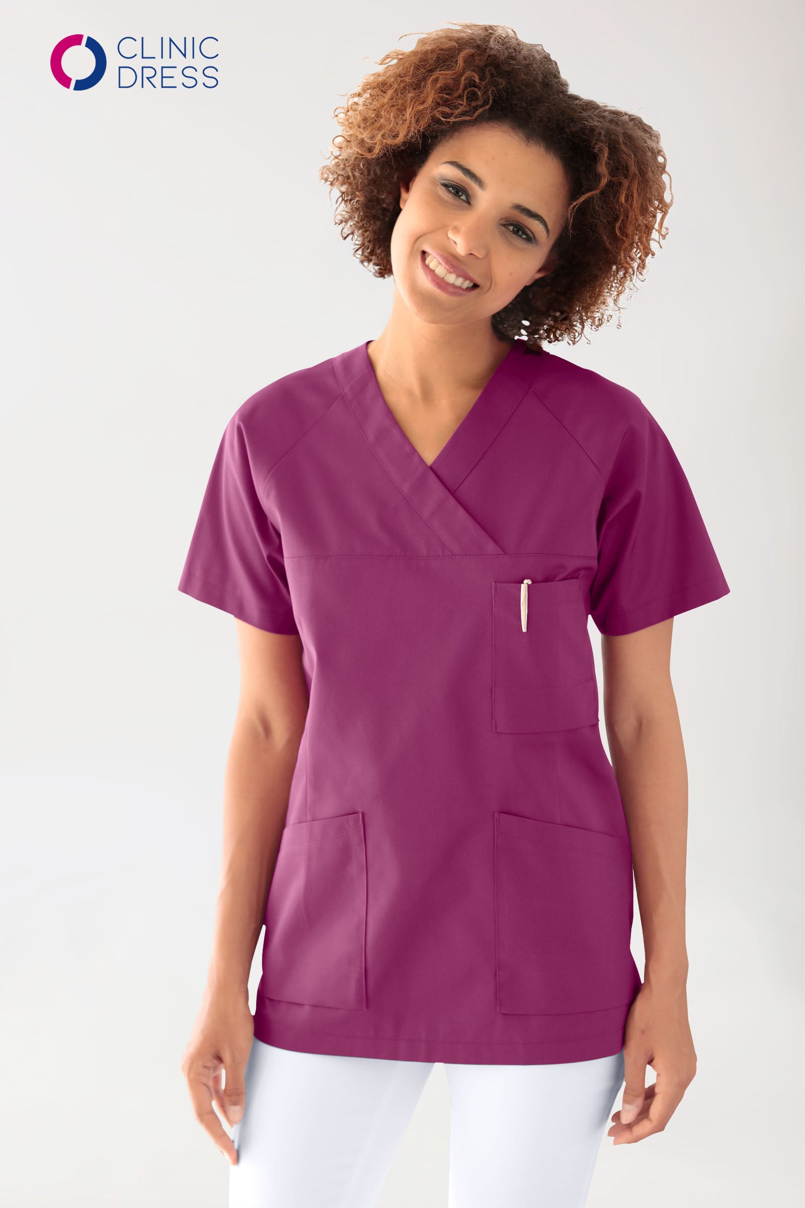CORE Tunique Femme - Décolleté V berry