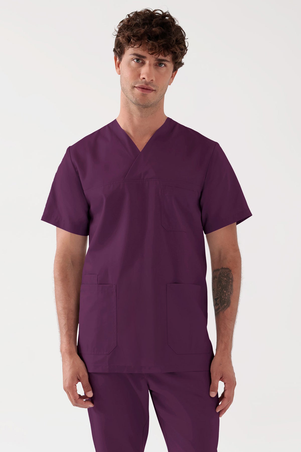 TENCEL™ Tunique Homme - Col V mûre