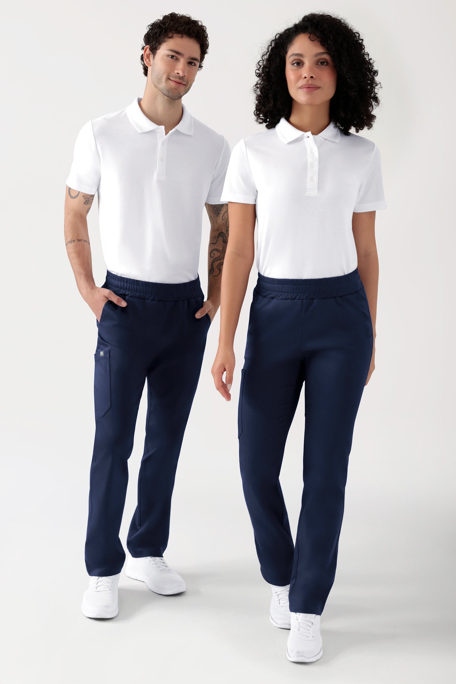 COMFY FLEX Pantalon Stretch mixte - 1/1 longueur navy, Vue de face 