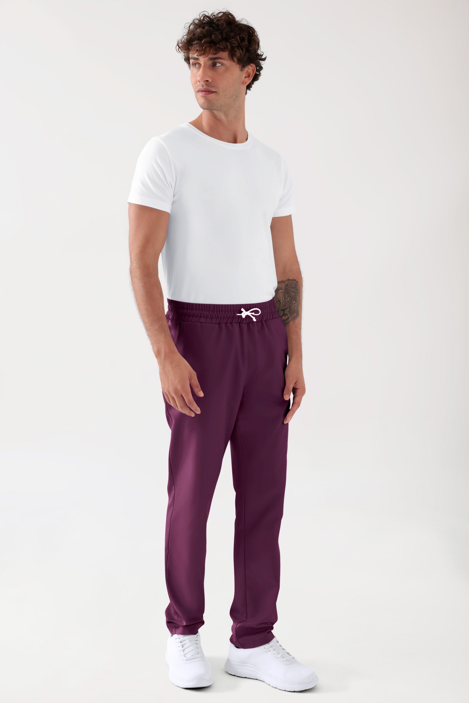 TENCEL™ Pantalon mixte - Ceinture élastique mûre, Vue de face 