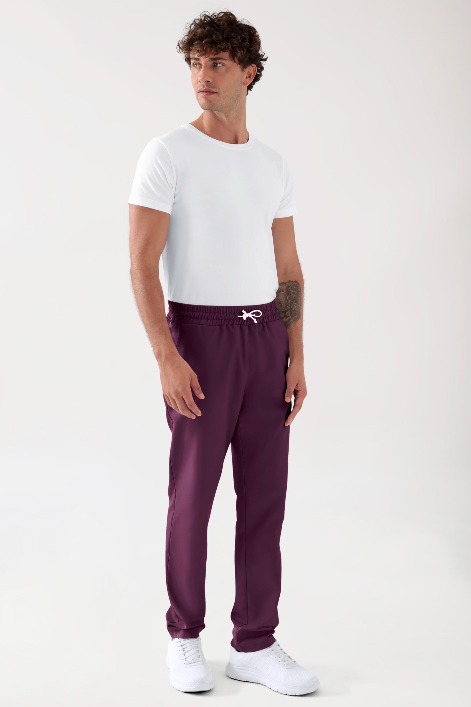 TENCEL™ Pantalon mixte - Ceinture élastique mûre, Vue de face 