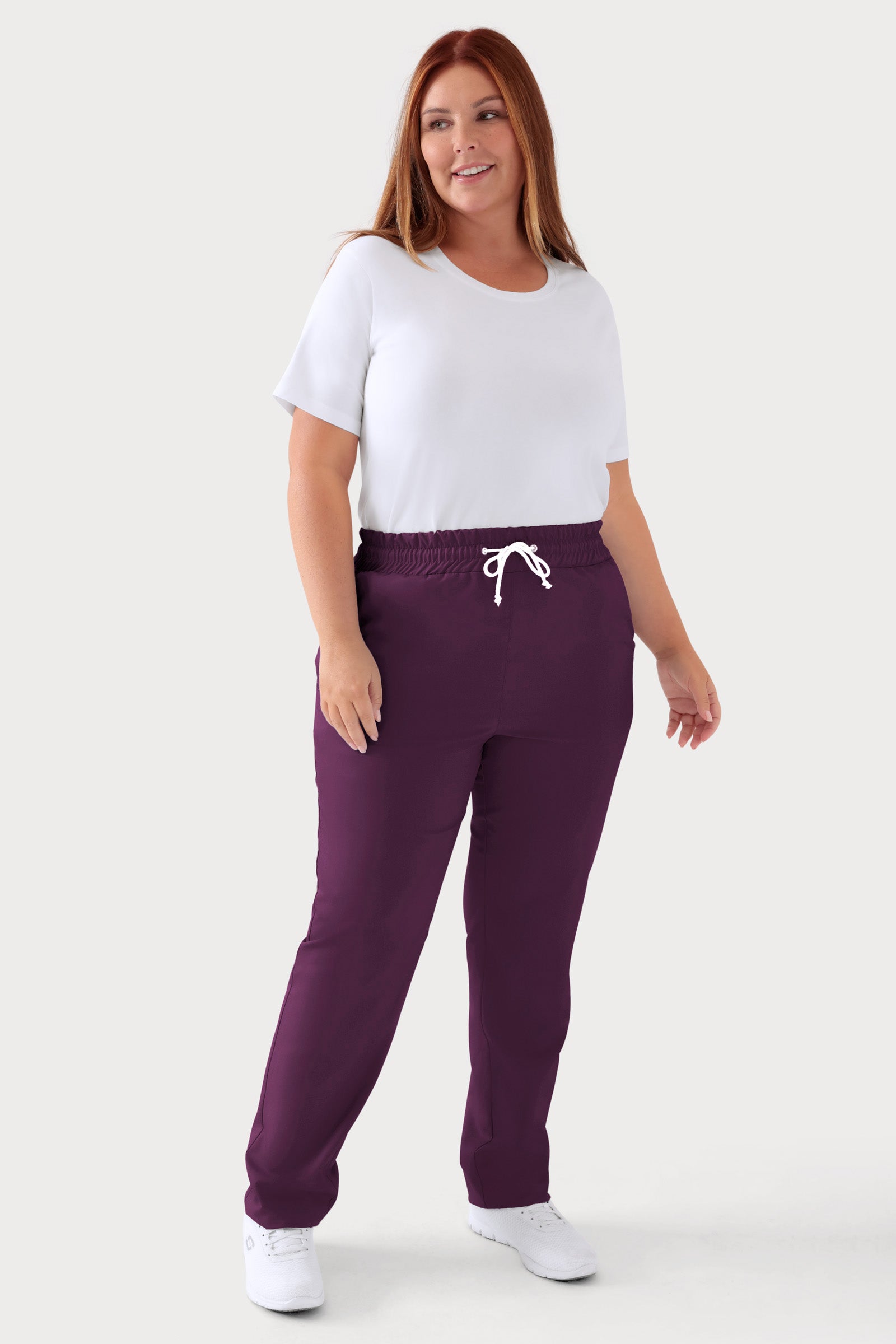 TENCEL™ Pantalon mixte - Ceinture élastique mûre, Vue de face 