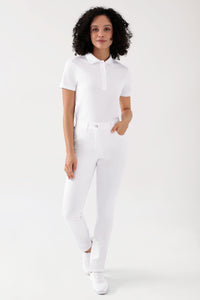COMFY FLEX Pantalon 5 poches Femme - Jambe droite blanc