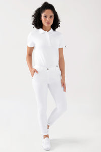 COMFY FLEX Pantalon Femme - Style Chino blanc