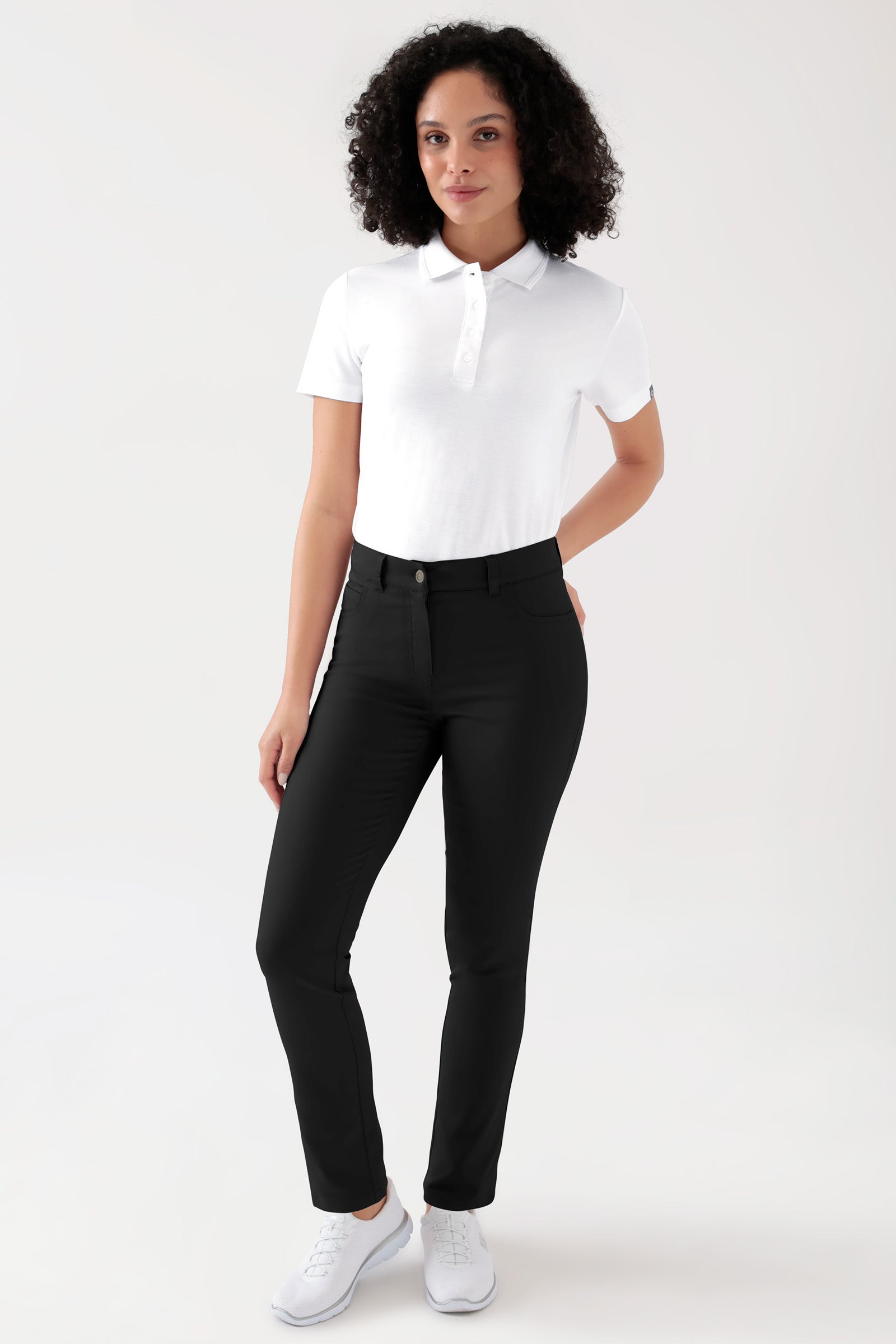 COMFY FLEX Pantalon 5 poches Femme - Jambe droite noir