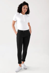 COMFY FLEX Pantalon Femme - Style Chino noir