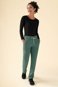 KAERE Pantalon Femme - sans poche cargo vert foncé