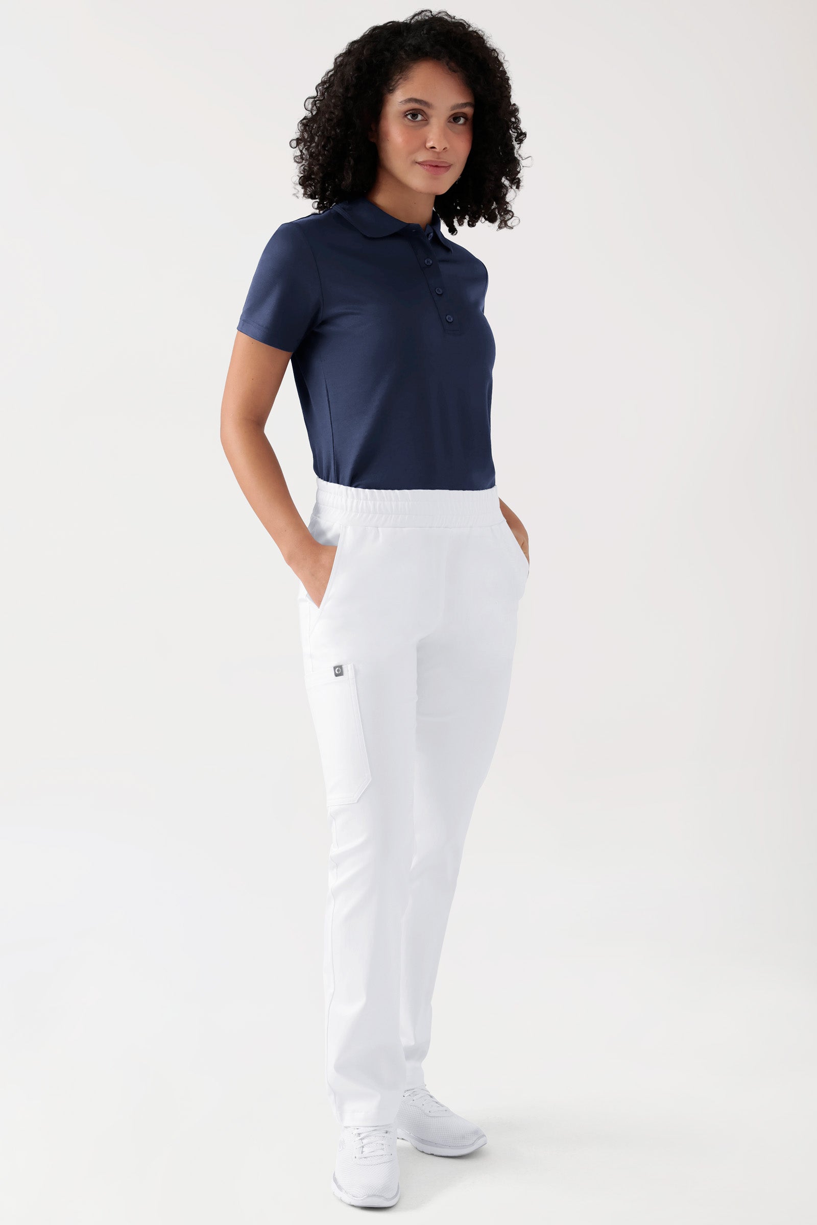COMFY FLEX Pantalon Stretch mixte - 1/1 longueur blanc