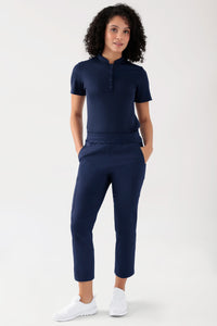 COMFY FLEX Pantalon Stretch mixte - 7/8 longueur navy