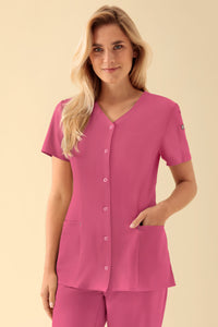 KAERE Blouse Femme - Patte de boutonnage bois de rose
