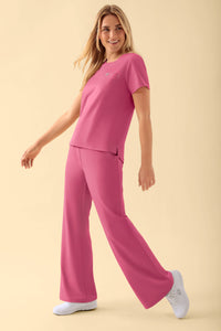 KAERE T-shirt Femme - Encoloure ronde bois de rose