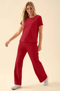 KAERE T-shirt Femme - Encoloure ronde rouge