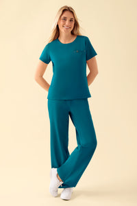 KAERE T-shirt Femme - Encoloure ronde pétrole