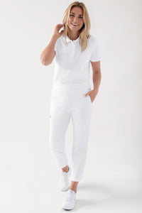 COMFY FLEX Pantalon Stretch mixte - 7/8 longueur blanc