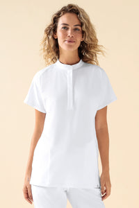 KAERE Tunique Femme - Col officier blanc