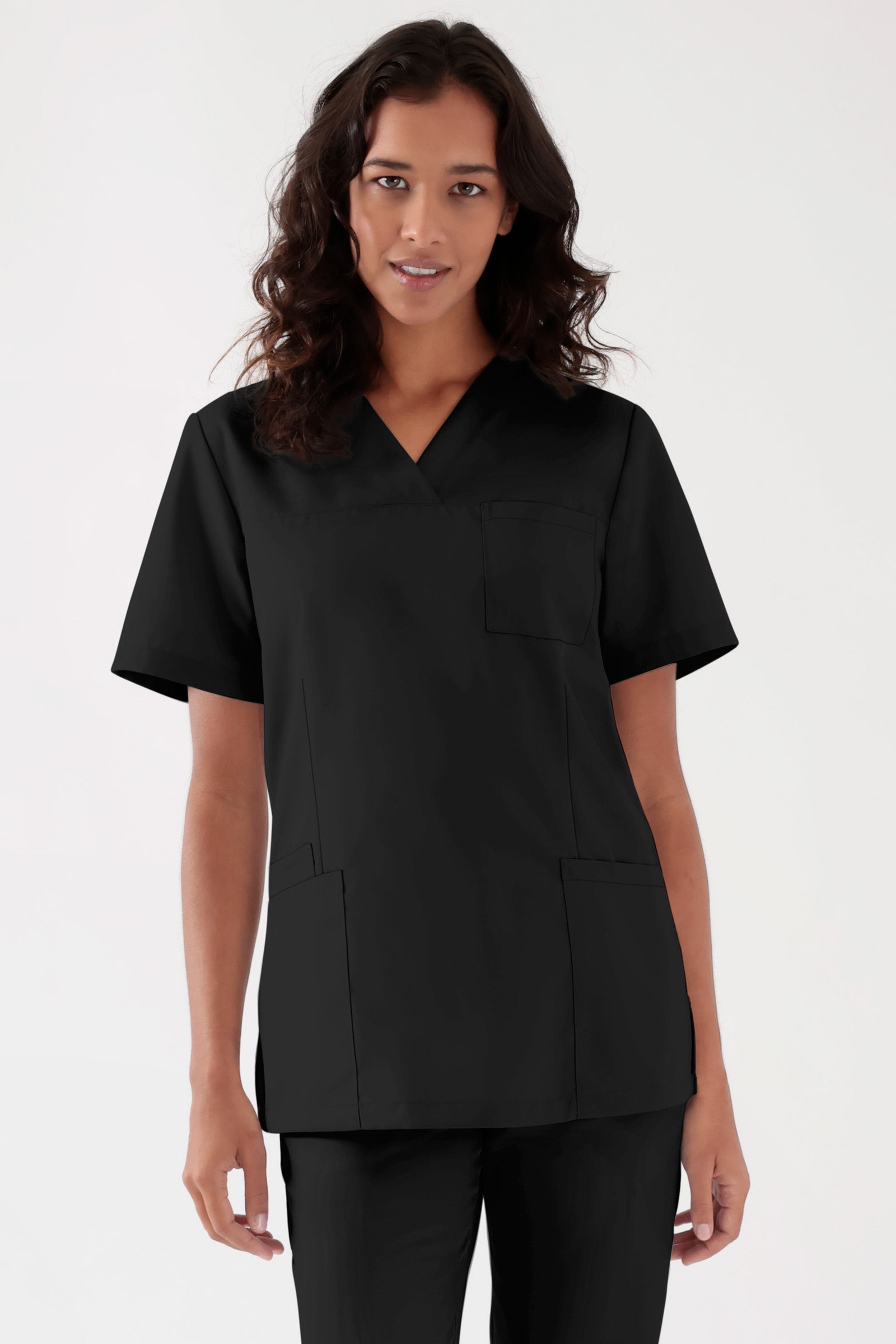 TENCEL™ Tunique Femme - Décolleté V noir