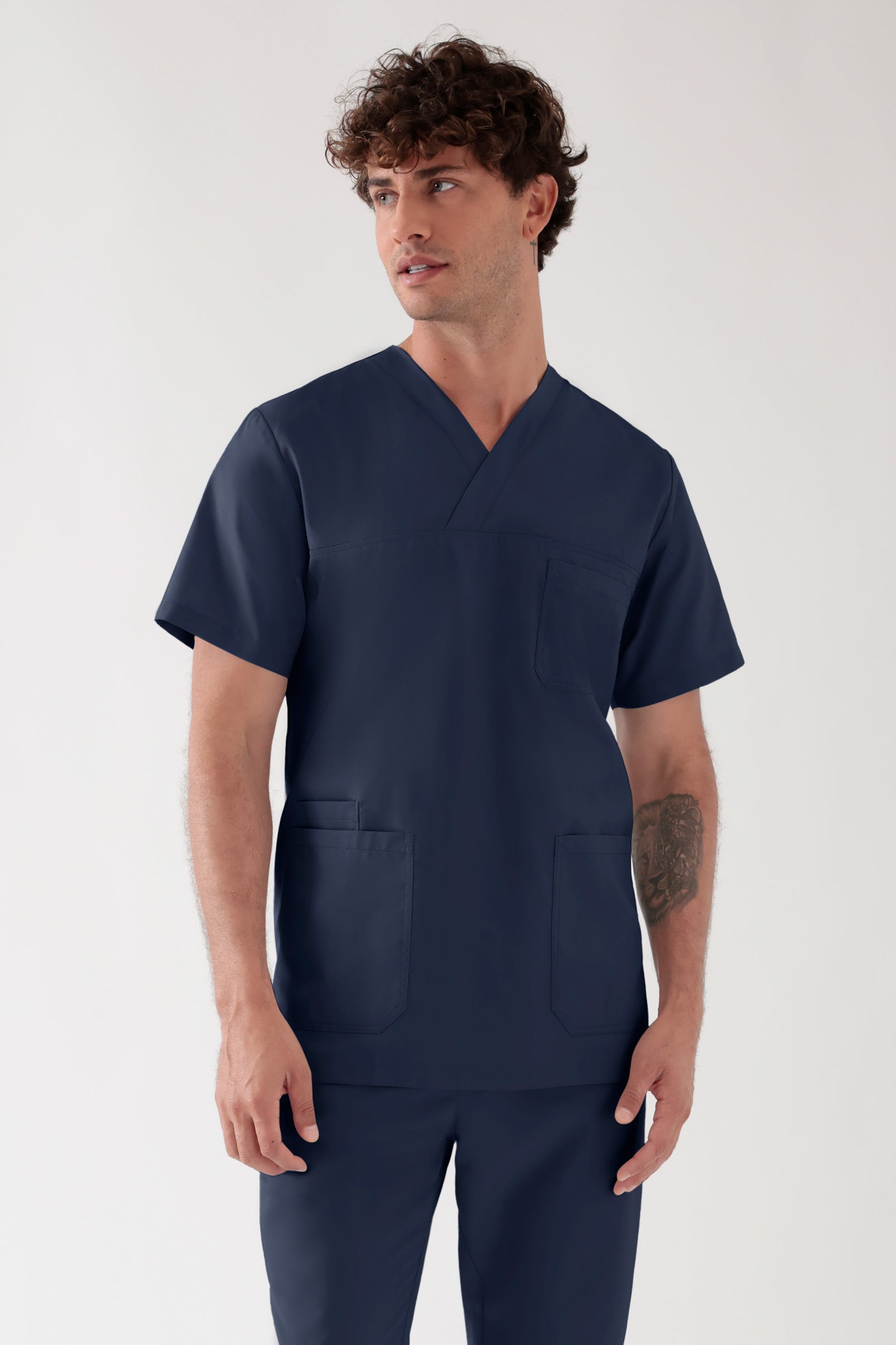 TENCEL™ Tunique Homme - Col V navy