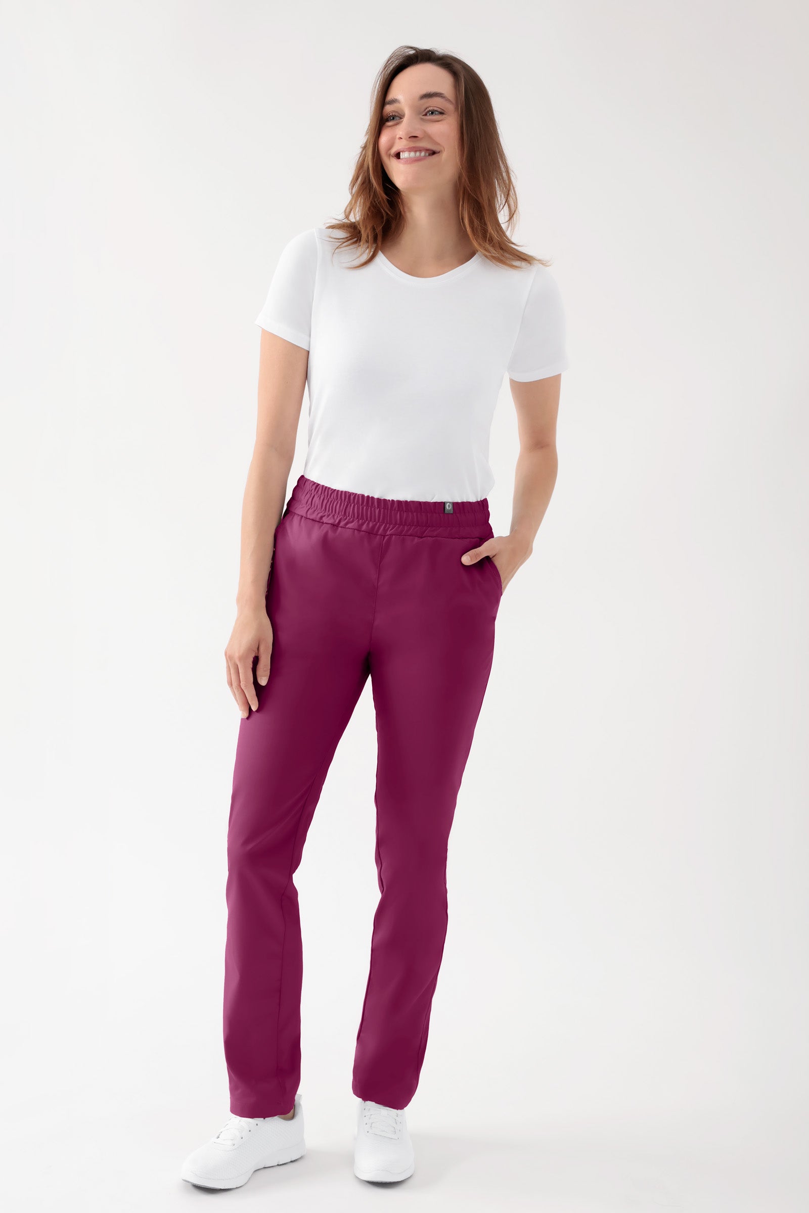 CORE Pantalon mixte - Taille haute berry, Vue de face 