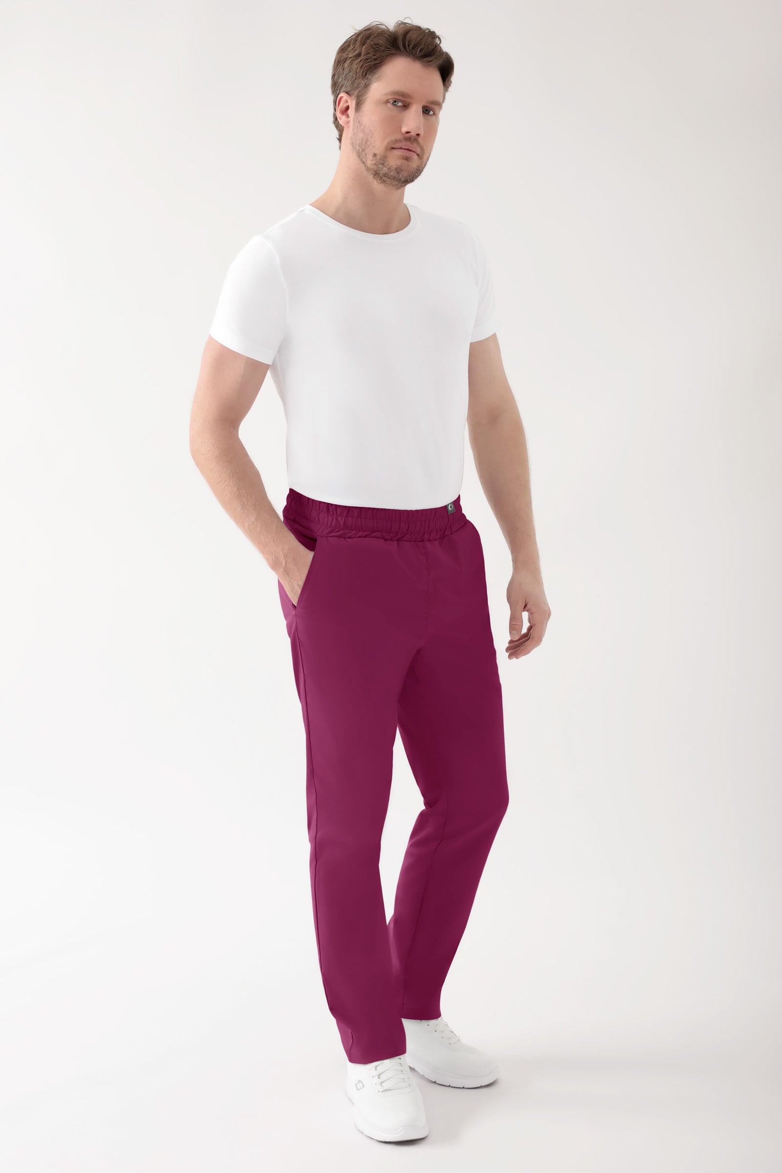 CORE Pantalon mixte - Taille haute berry, Vue de face 