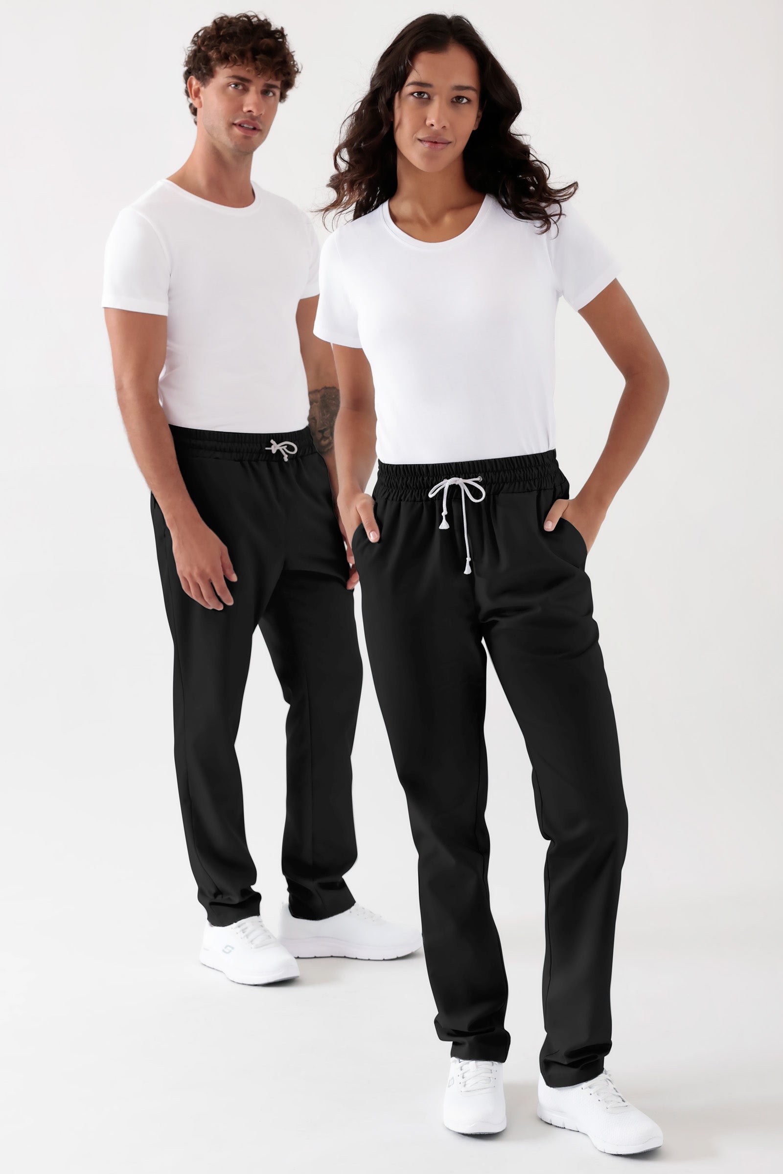 TENCEL™ Pantalon Homme - Ceinture élastique noir