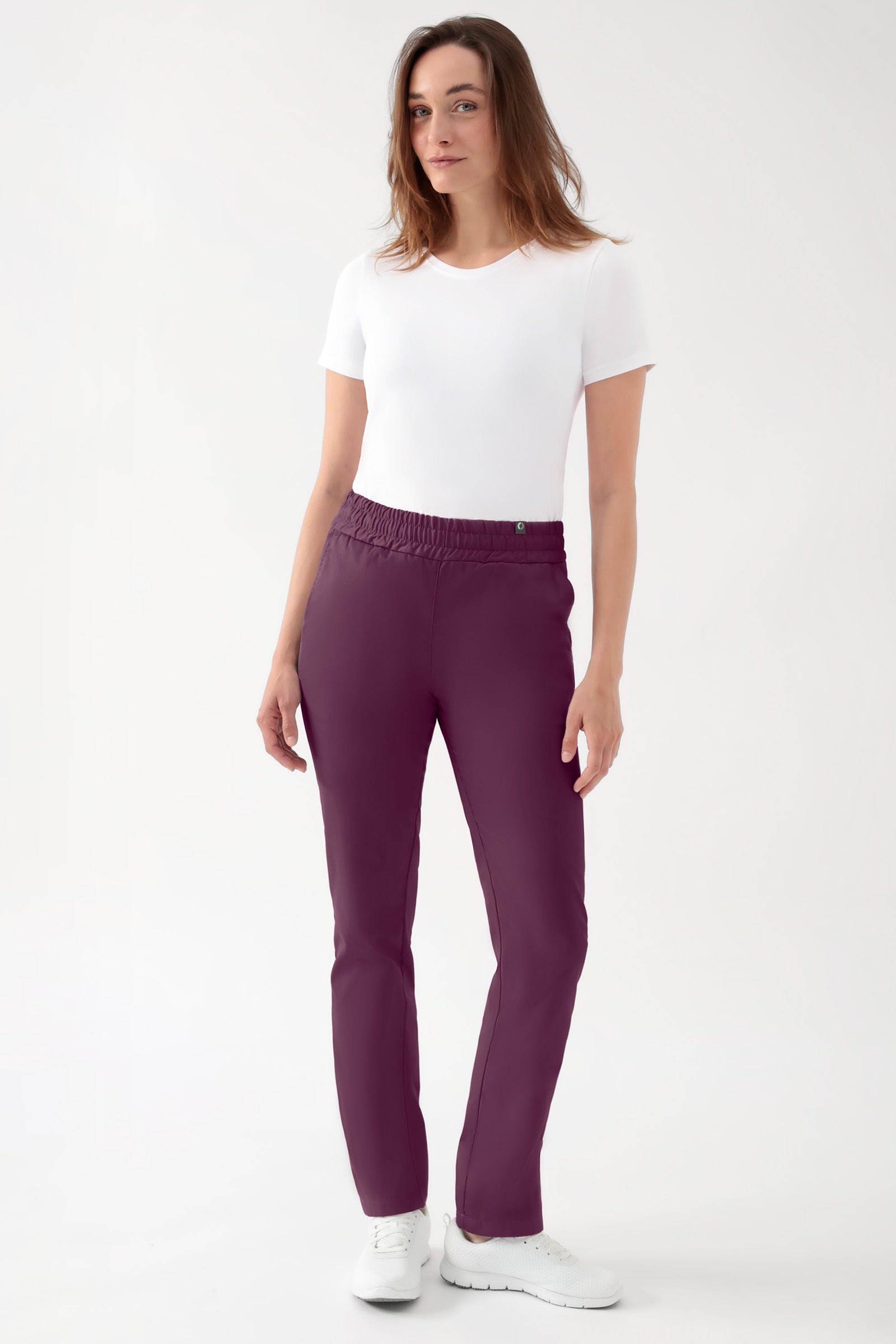 CORE Pantalon mixte - Taille haute prune