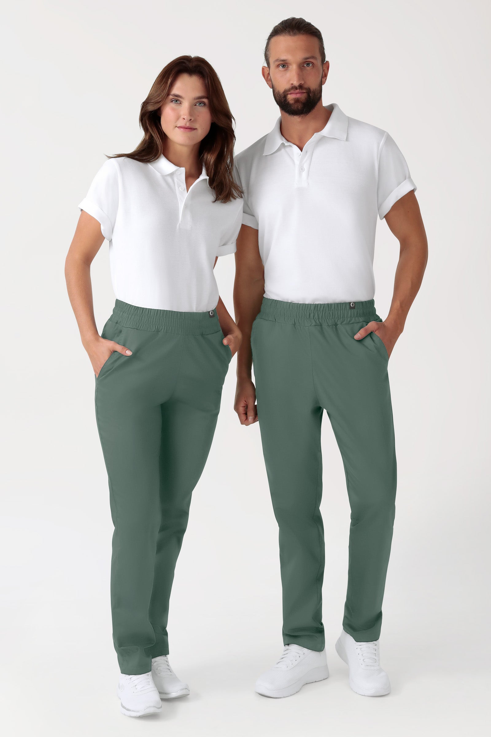 CORE Pantalon mixte - Taille haute vert foncé