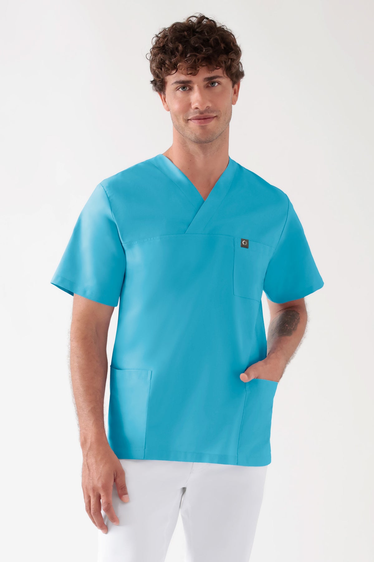 Tunique Coton mixte - Lot de 2 turquoise, Vue de face 
