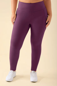 KAERE Leggings Femme - super élastique prune