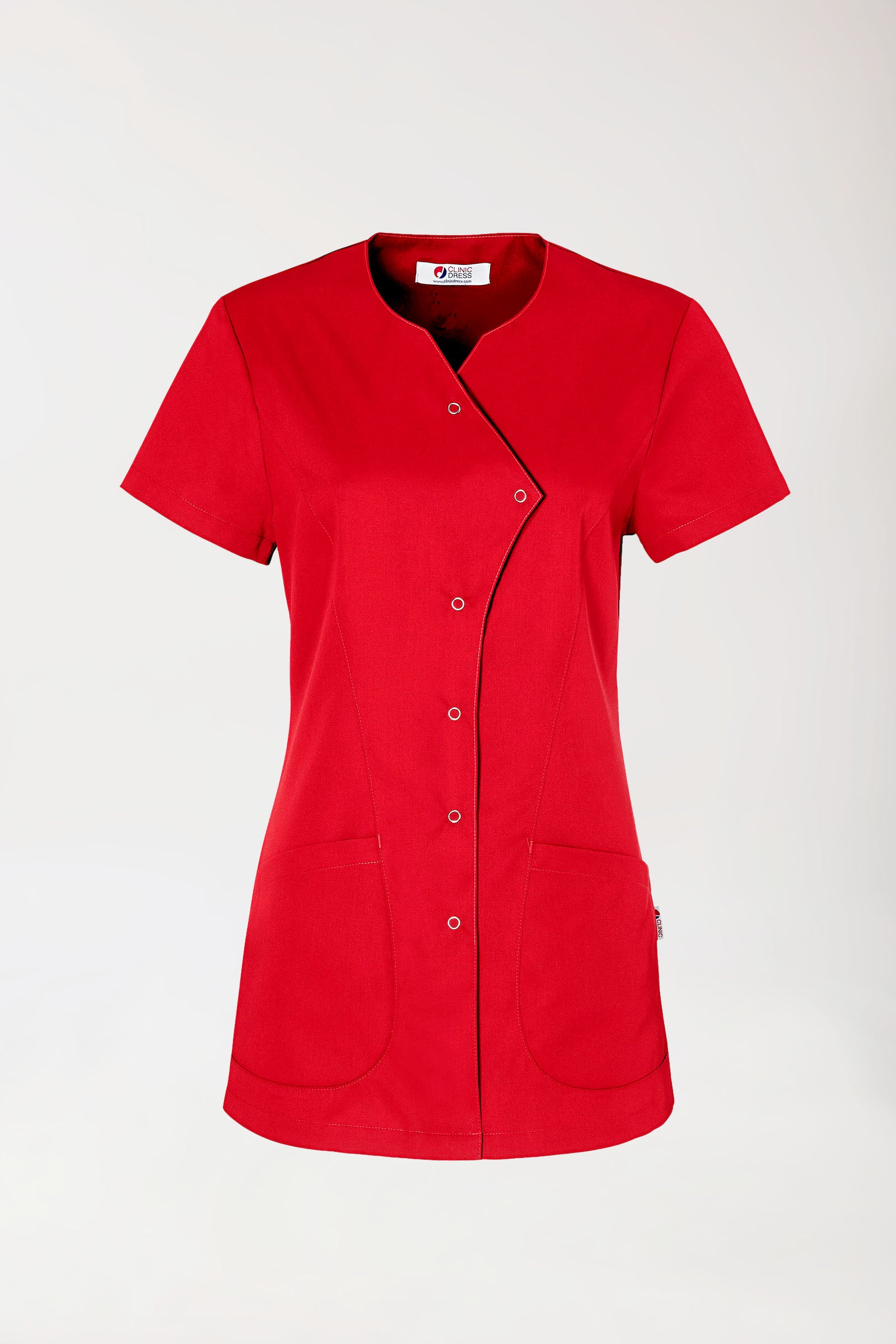 GREEN Blouse Femme - Boutonnée rouge