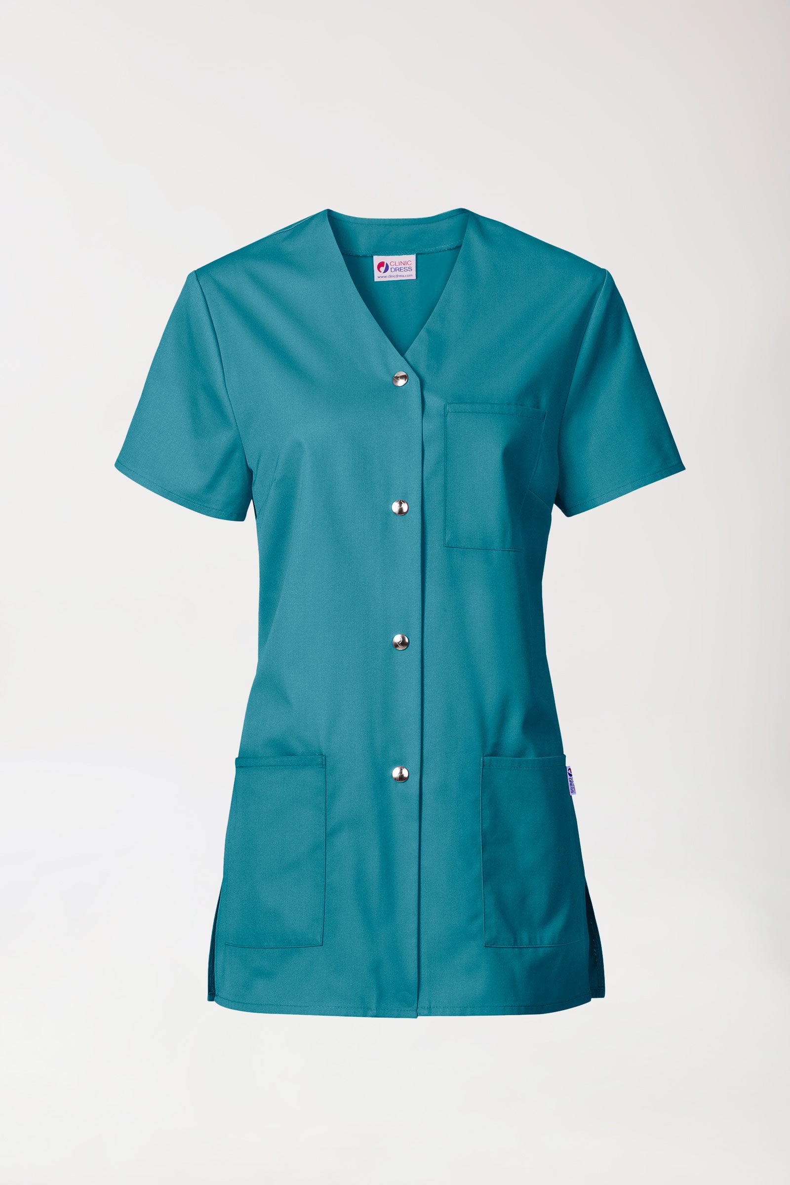 Blouse Beauté Femme - Boutonnée vert pétrole