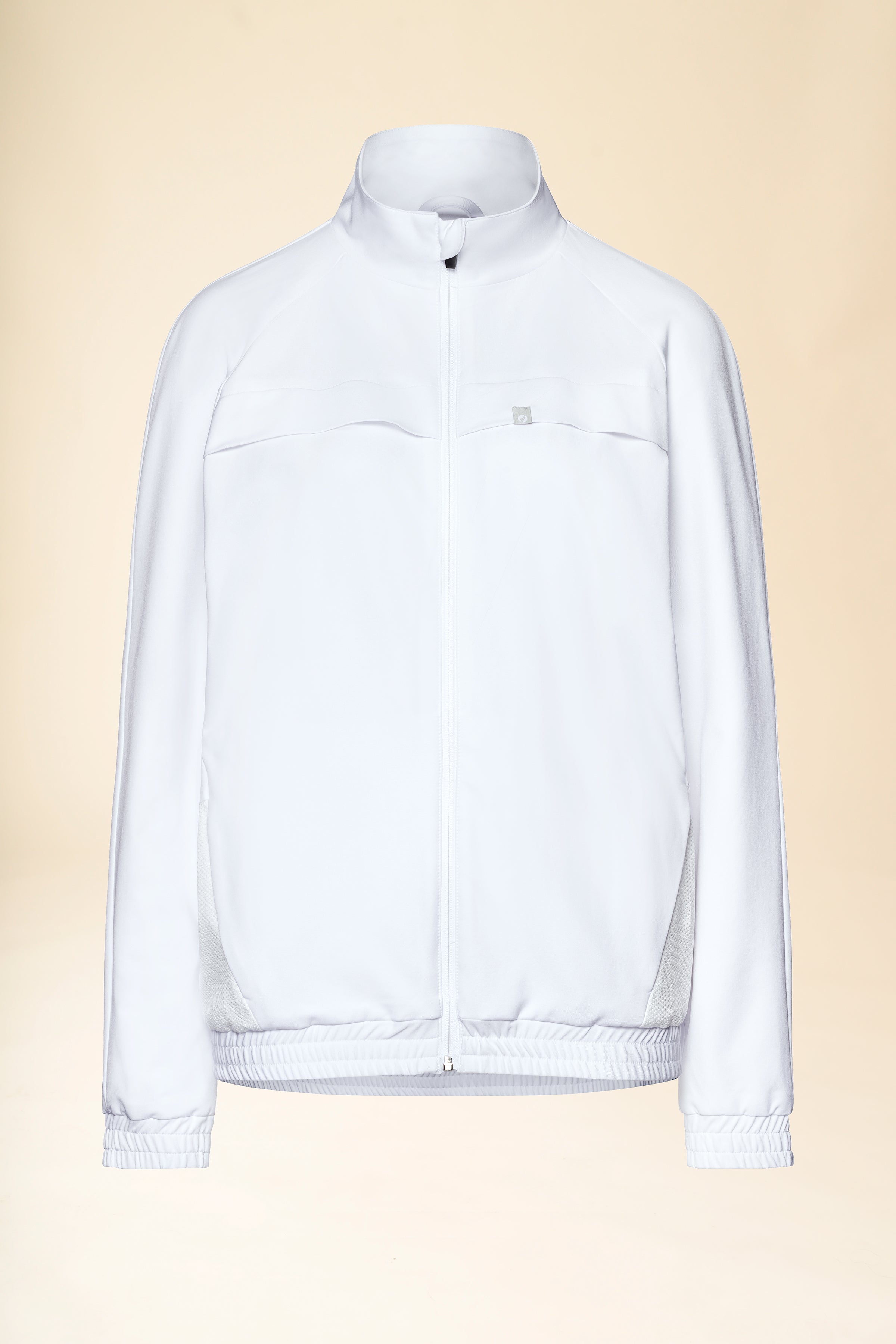 KAERE Veste blouson Femme - Poignet élastiqué blanc, Vue de face 