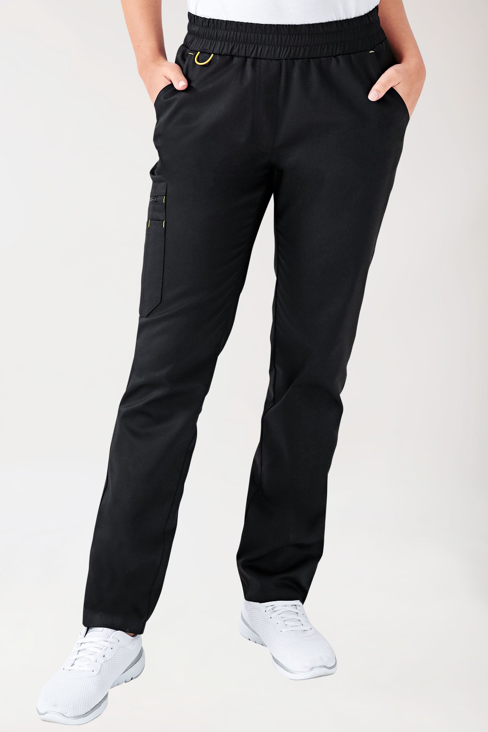 CLINIC STRETCH Pantalon Femme - noir/jaune