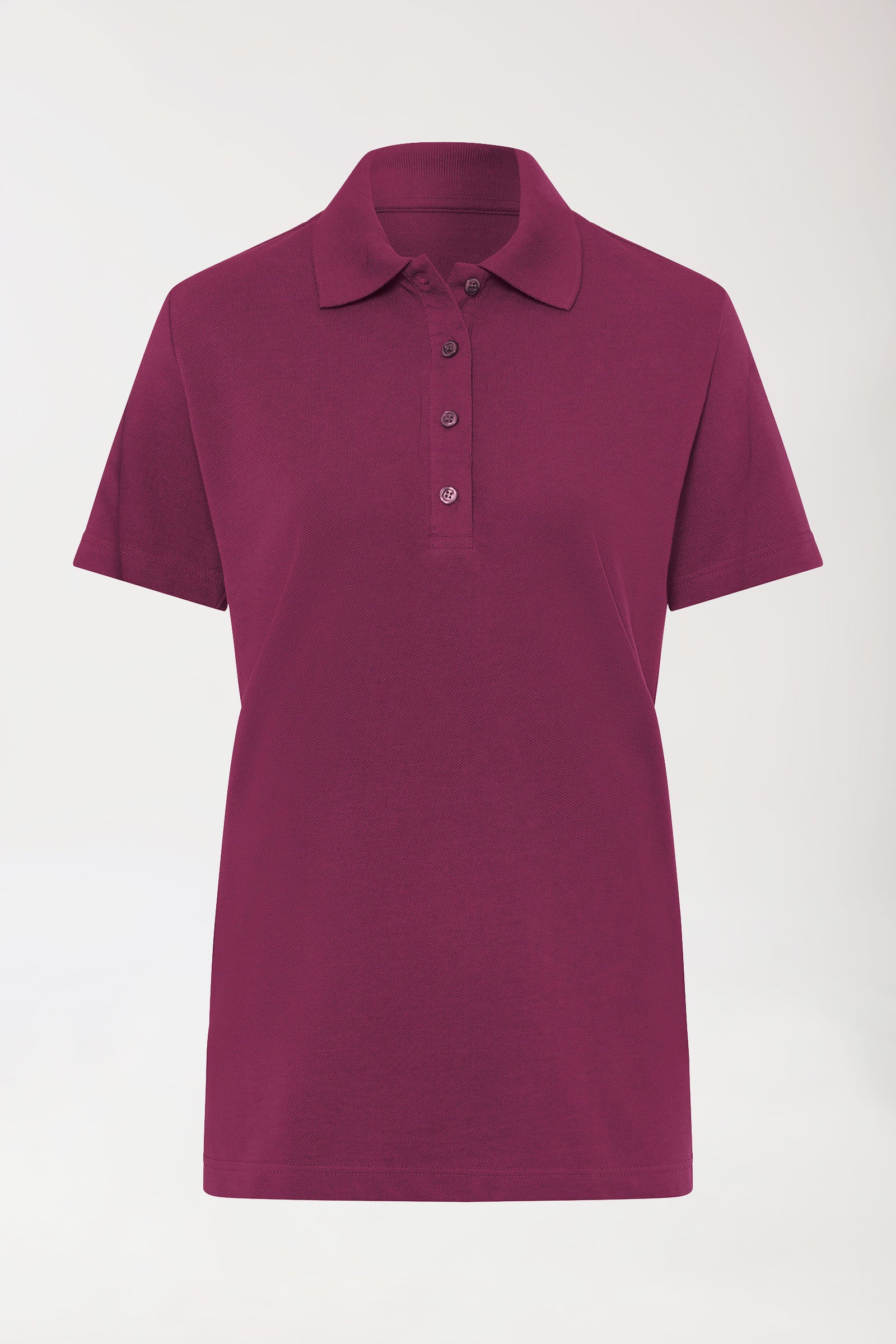 CORE T-shirt Femme – Col polo berry