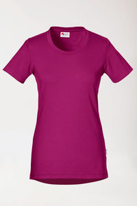 CORE T-shirt Femme - Encolure ronde berry