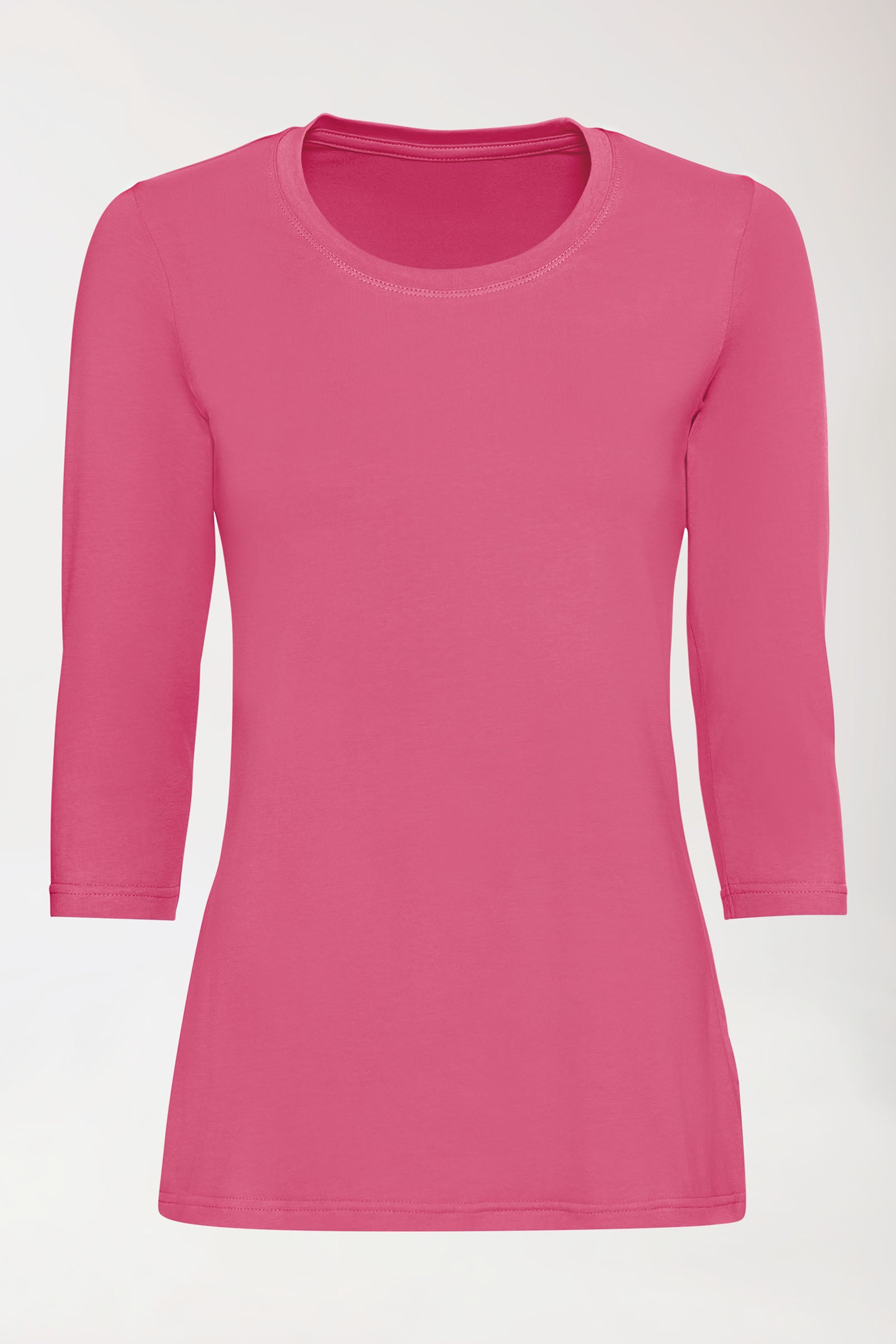 CORE T-shirt Femme - manche 3/4 bois de rose, Vue de face 