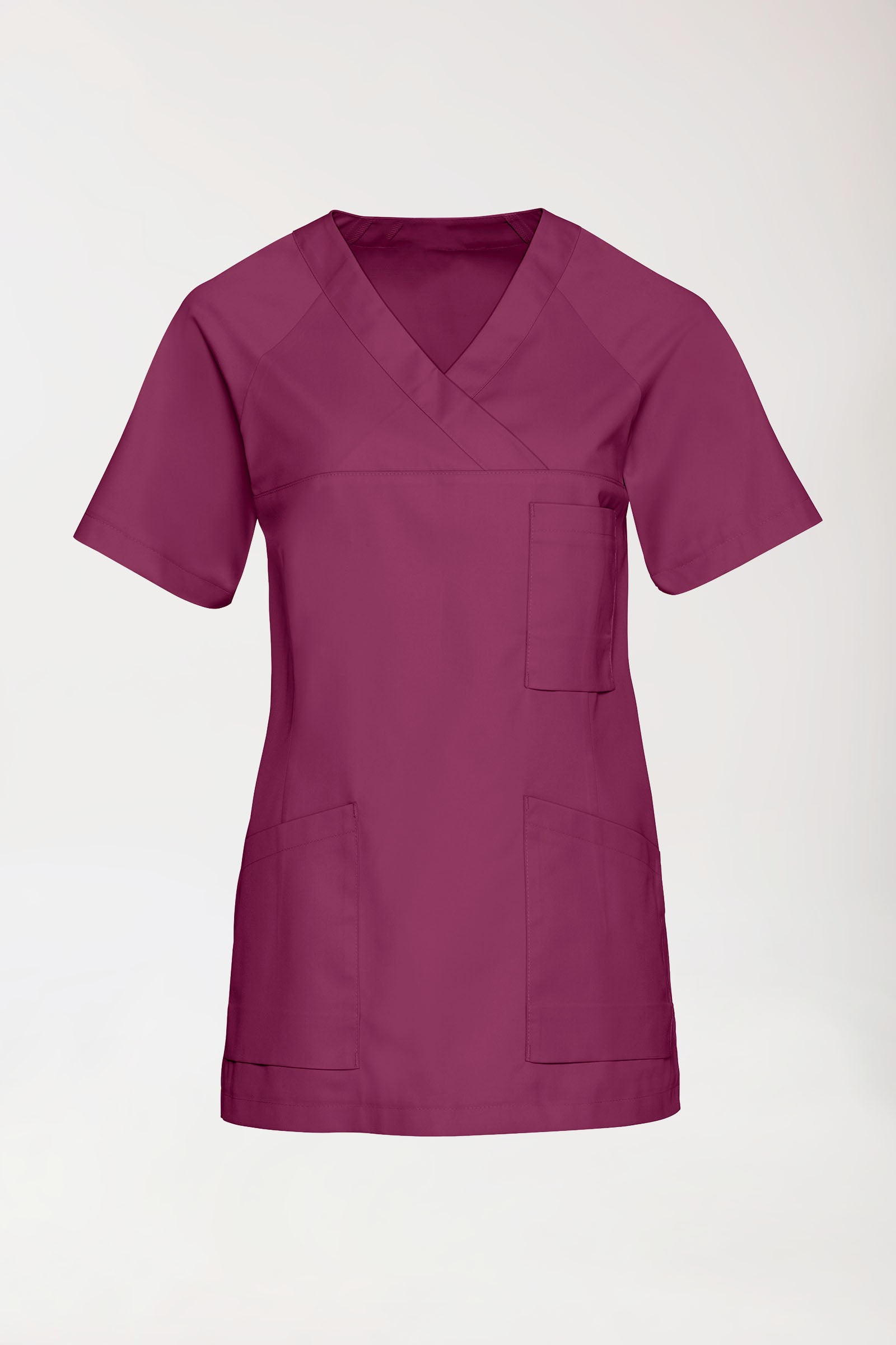 LA tunique médicale femme - Décolleté V berry