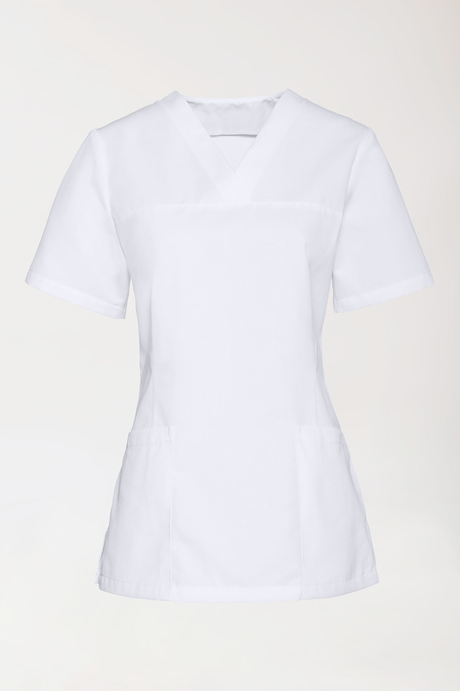 Tunique Stretch Femme - Décolleté V blanc, Vue de face 