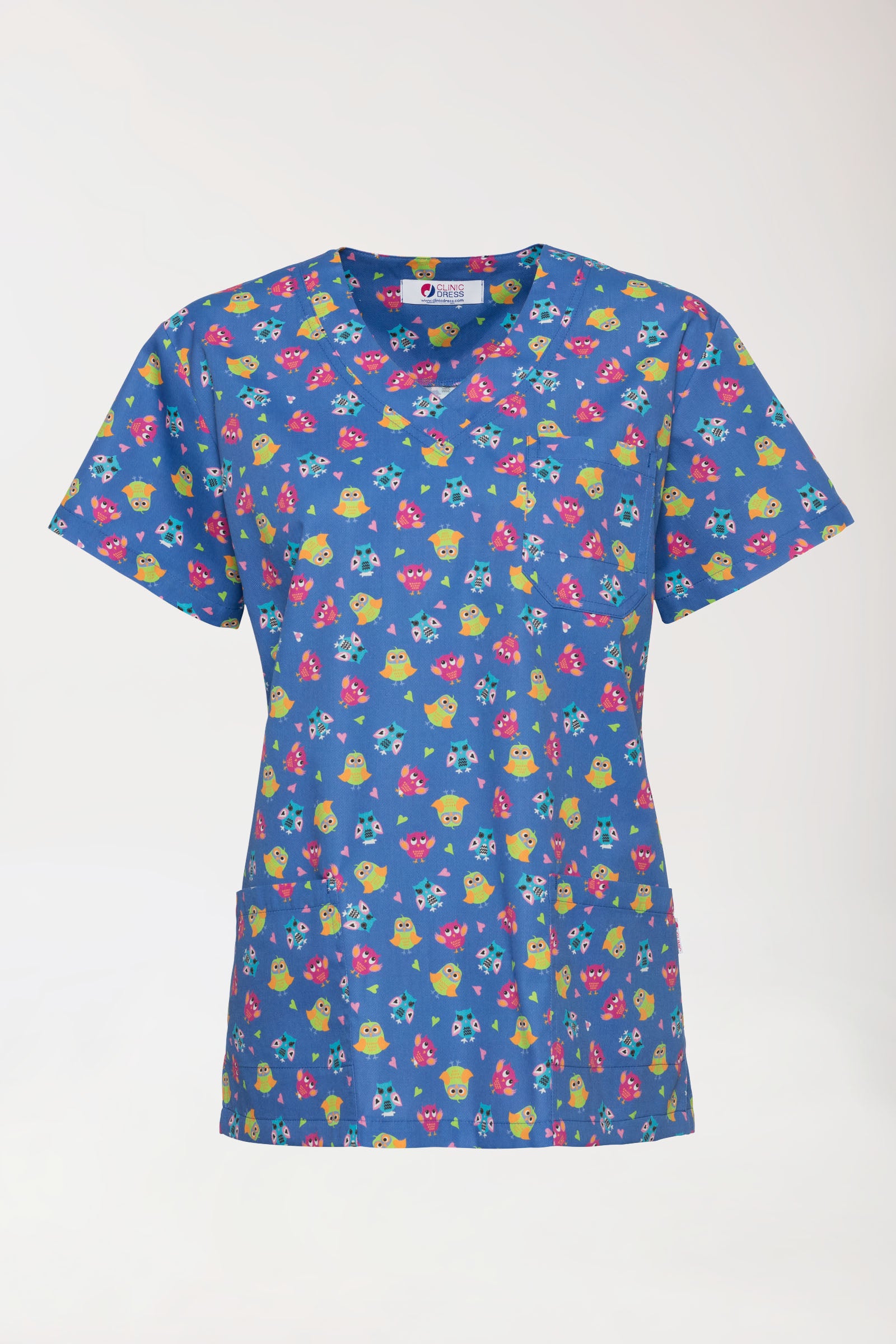 Tunique Femme légère - Imprimée en allover bleu/multicolore