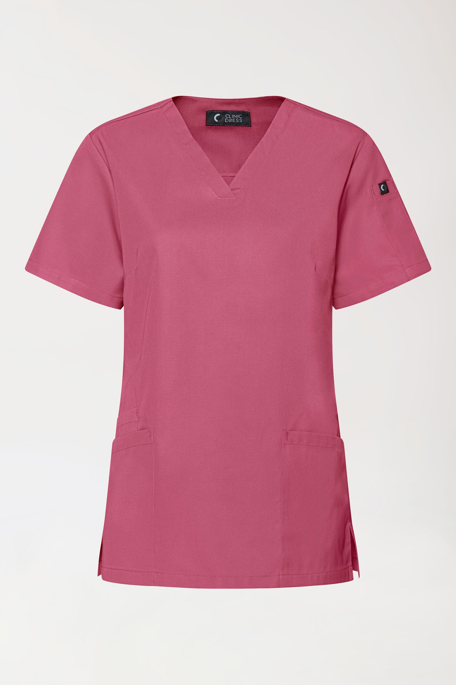 GREEN Tunique Stretch Femme - Décolleté V bois de rose, Vue de face 