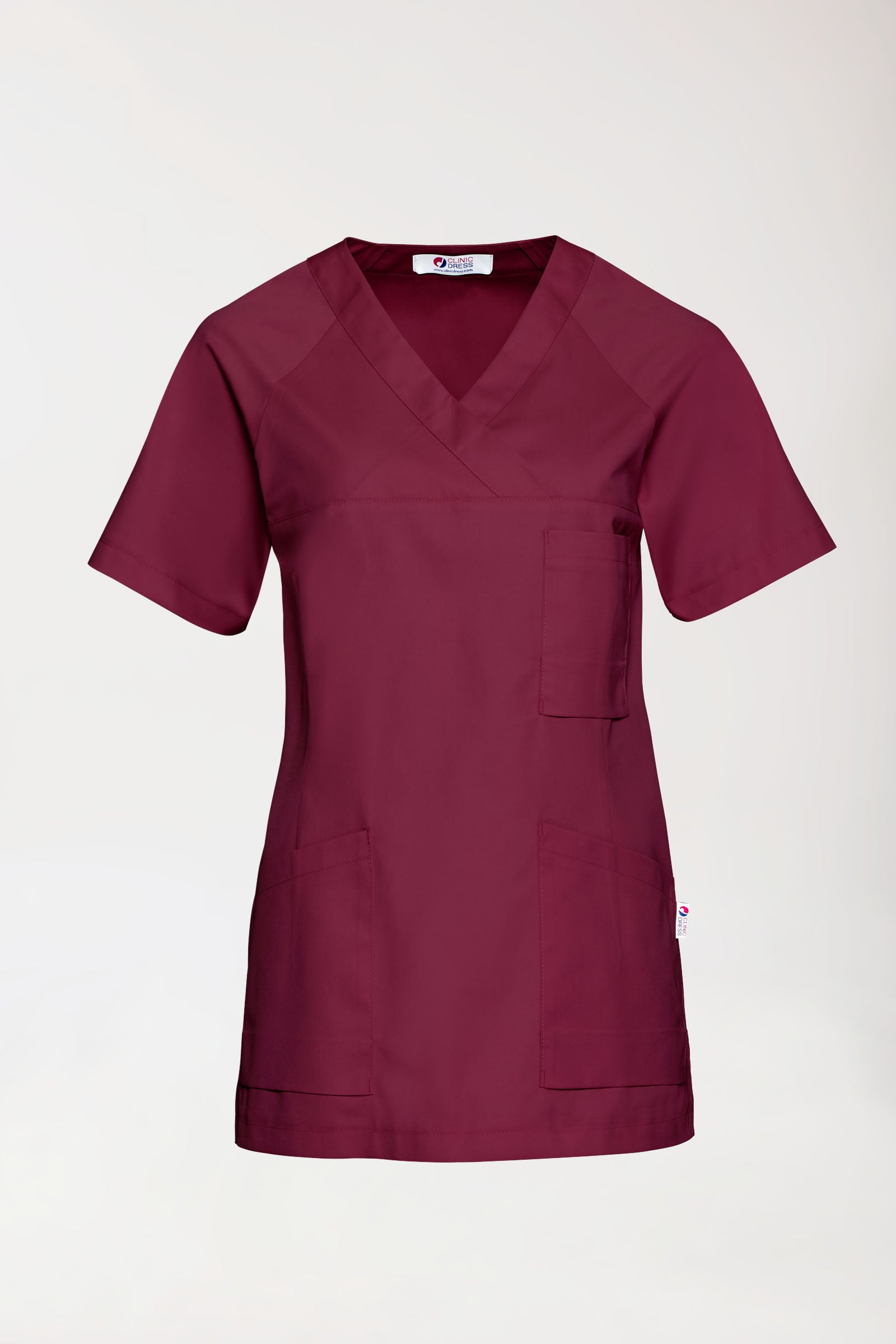 CORE Tunique Femme - Décolleté V bordeaux