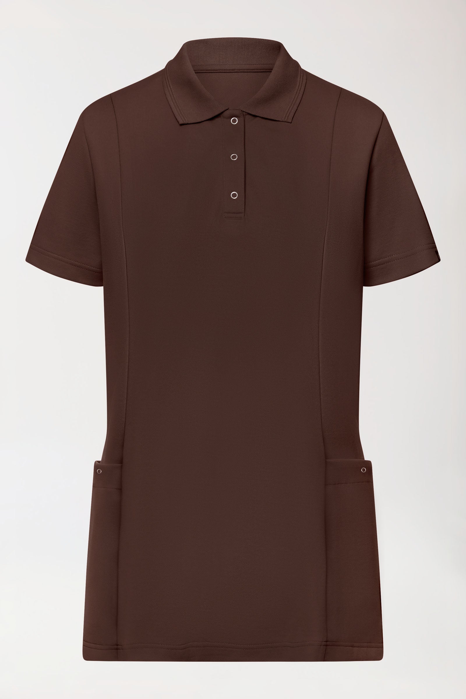 COMFY FLEX Tunique Stretch Femme - Col polo coffee