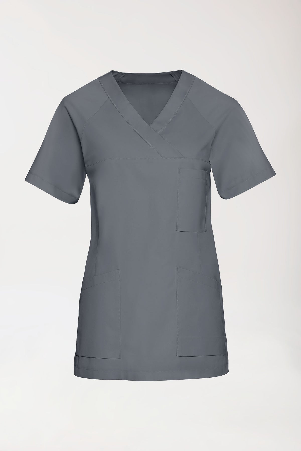 LA tunique médicale femme - Décolleté V galet, Vue de face 