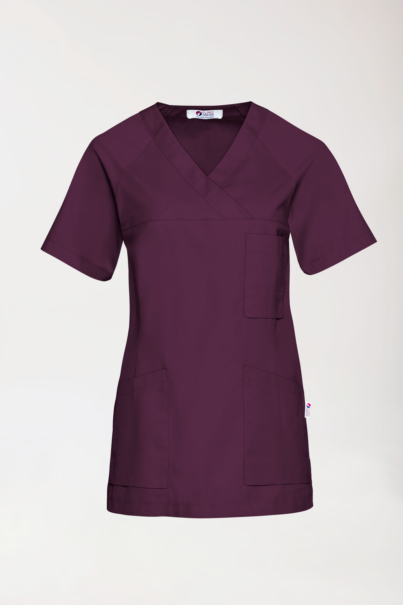 CORE Tunique Femme - Décolleté V prune
