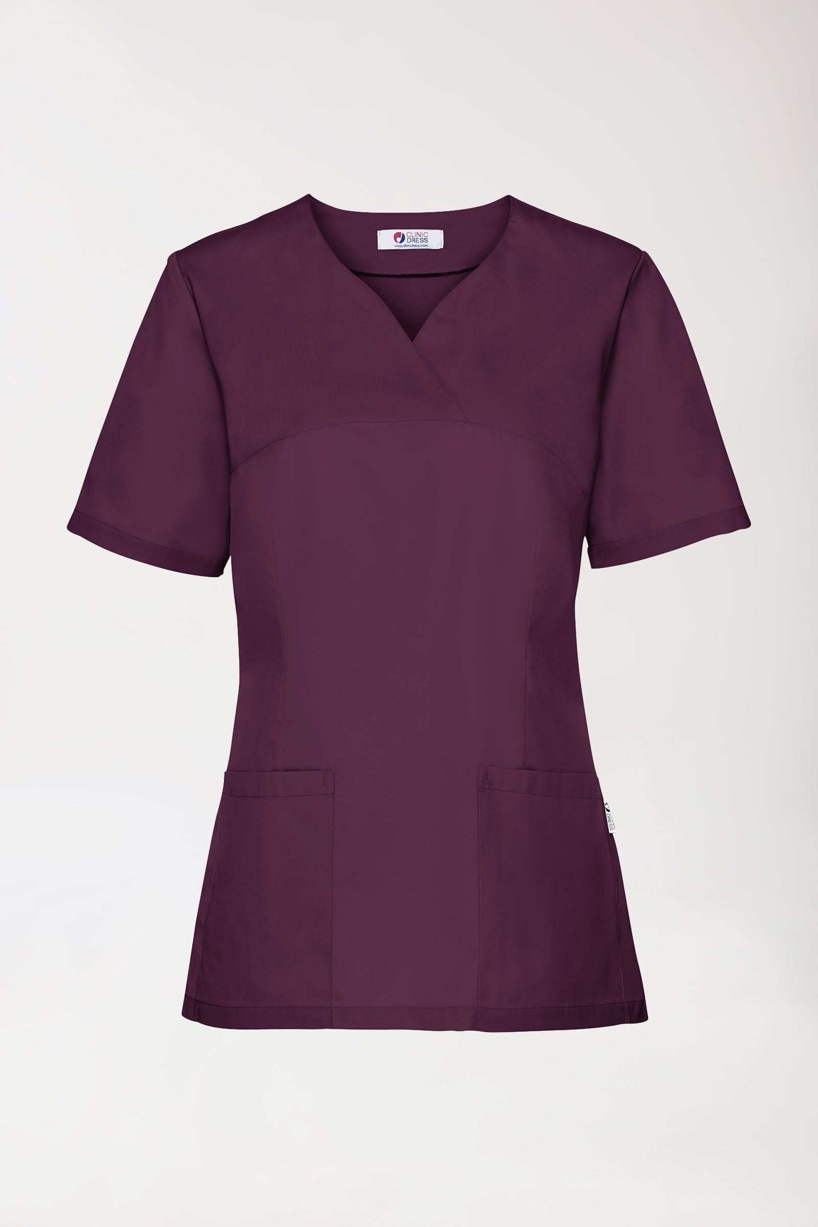 CORE Tunique Femme - Lot de 5 - Décolleté Cœur prune, Vue de face 