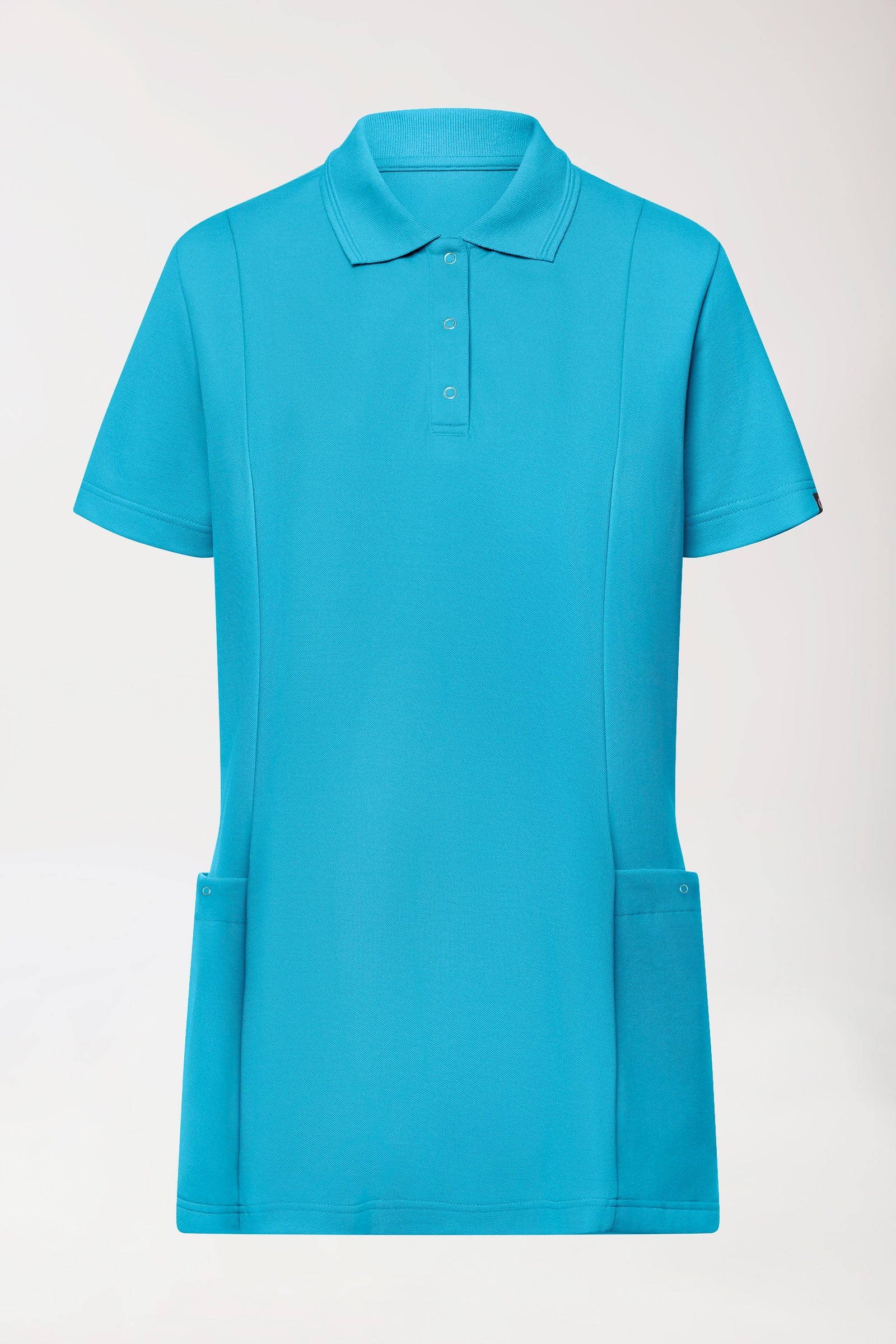 COMFY FLEX Tunique Stretch Femme - Col polo turquoise