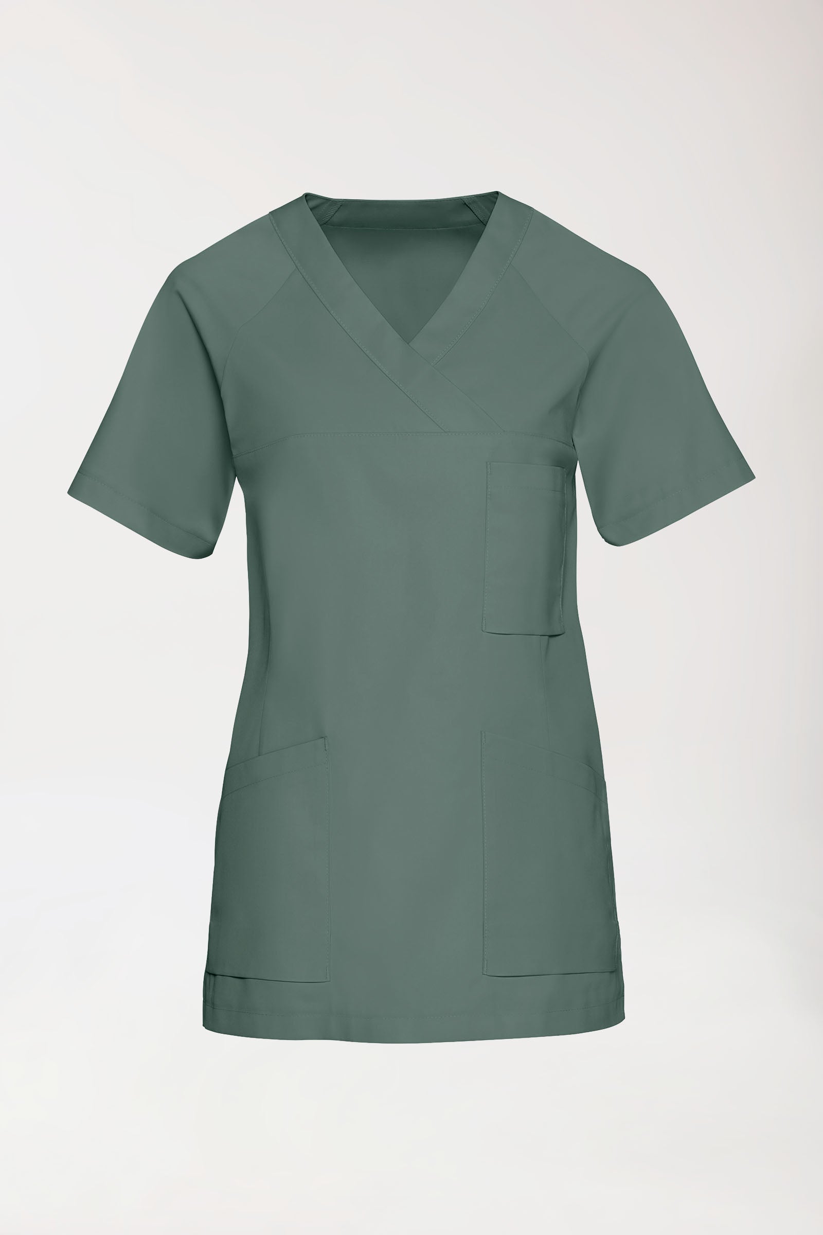 LA tunique médicale femme - Décolleté V vert foncé