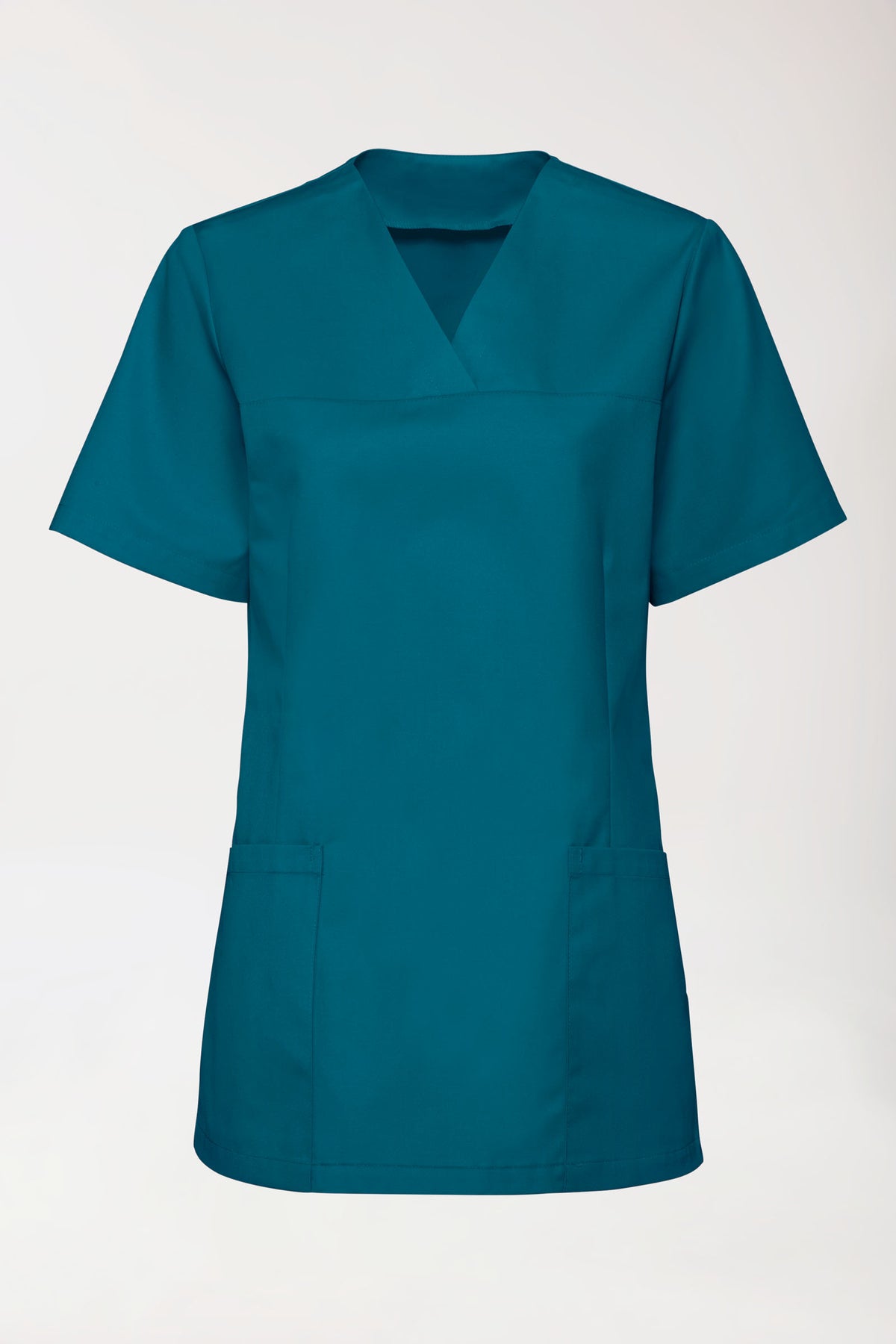 Tunique Stretch Femme - Décolleté V pétrole, Vue de face 