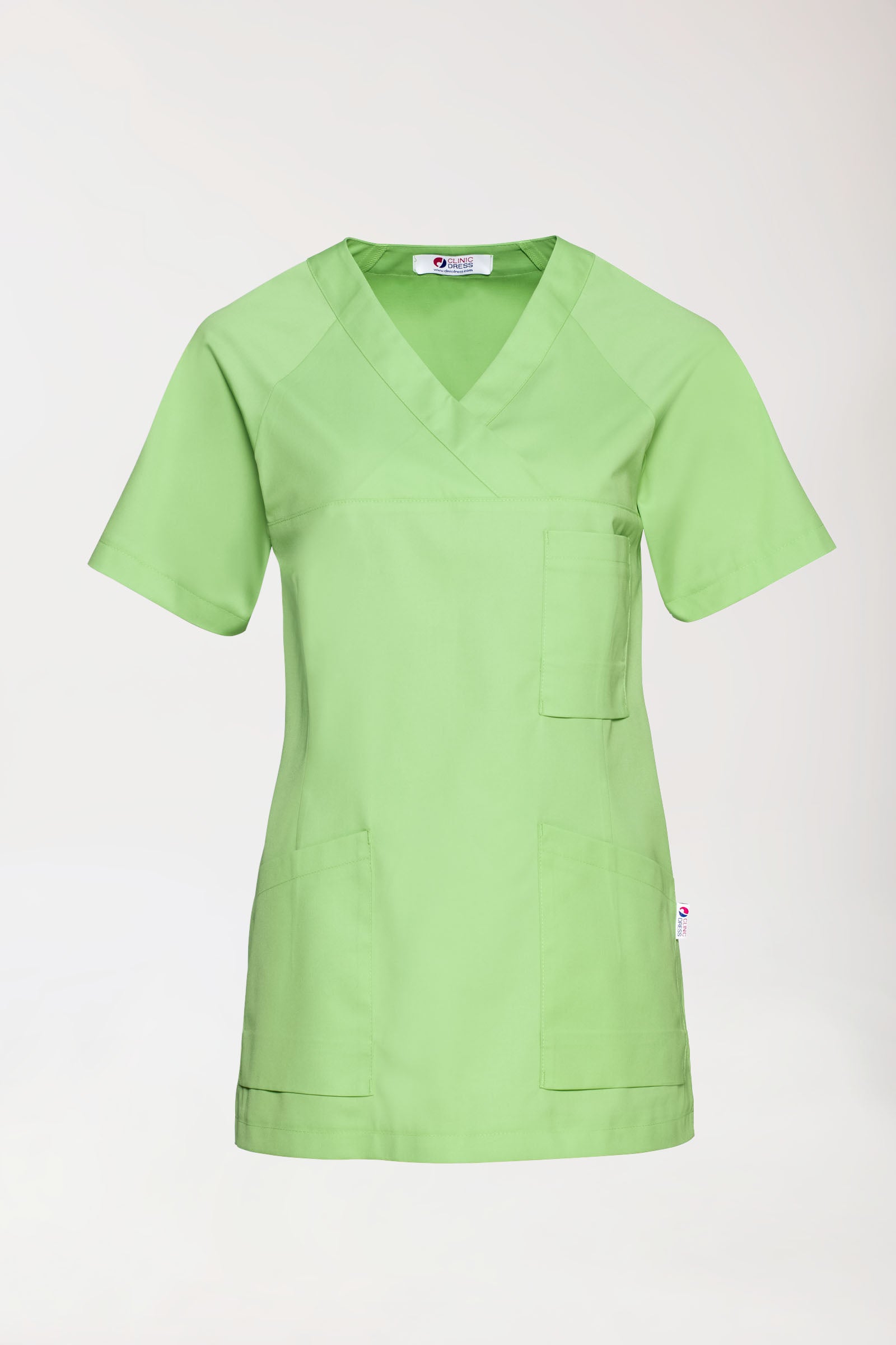CORE Tunique Femme - Décolleté V vert pomme