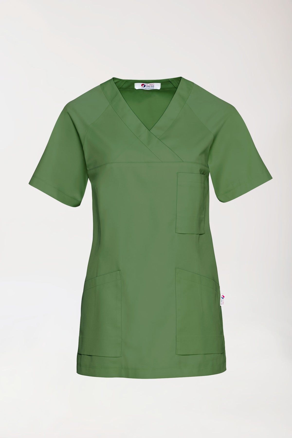 CORE Tunique Femme - Décolleté V vert prairie